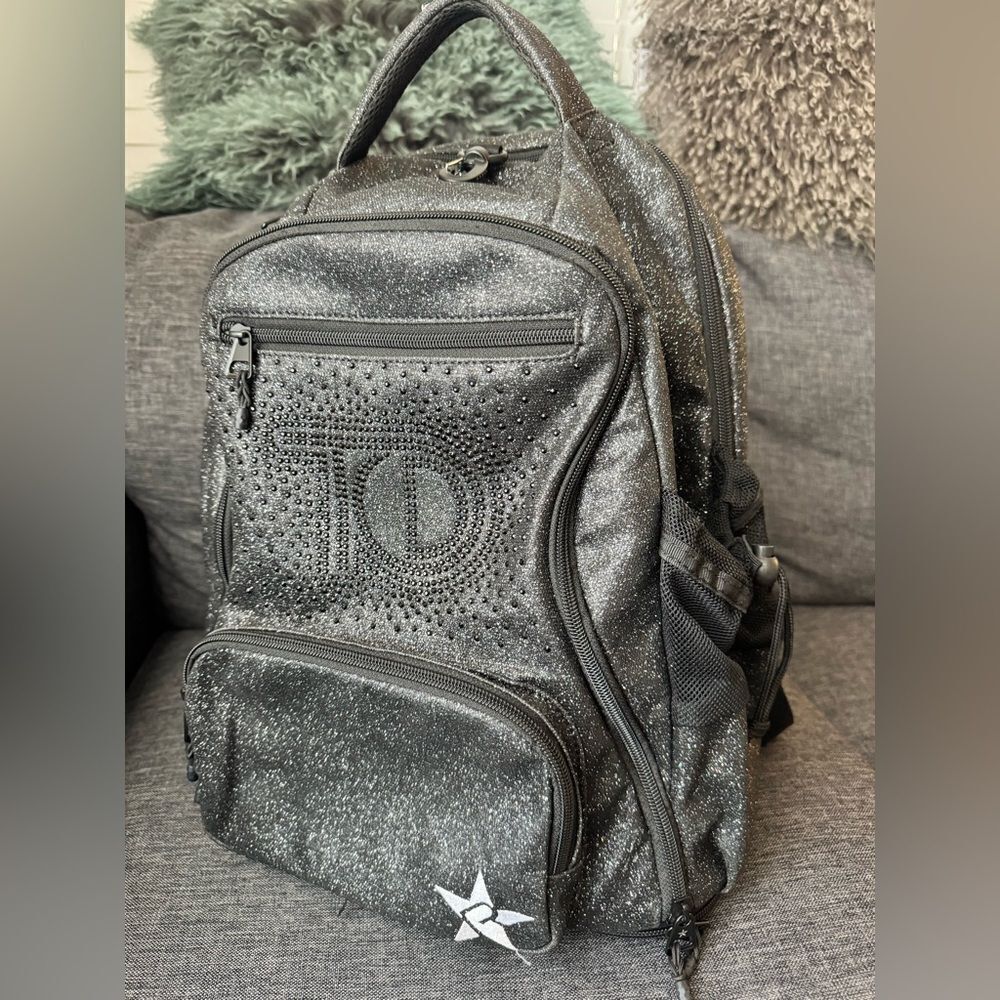 Rebel Athletic Dream Bag – Large, Black with Black Zipper and Black Crystals - Picture 3 of 15